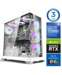INTOP AQUA i7-14700F 64GB DDR5 1TB SSD M.2 NVME RTX5060Ti 8GB ei-OS