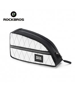 Rockbros trikampis dviračio rėmo krepšys 0,8l - Juodas
