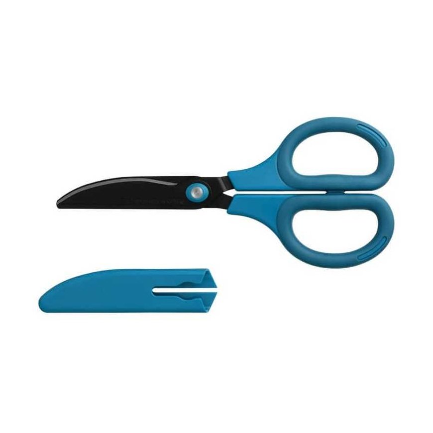 Scissors with insert 'SAKUtto Cut Hikigiri', blue NH-HF175B