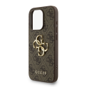 Guess PU 4G Metal Logo Strap dėklas skirtas Apple iPhone 15 Pro Max rudos spalvos Guess PU 4G Metal Logo Strap dėklas skirtas Apple iPhone 15 Pro Max rudos spalvos