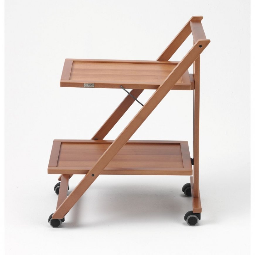 Džiovyklė Arredamenti Italia ARREDAMENTI SIMPATY Serviso vežimėlis - 64 x 45 cm, ruda – 2