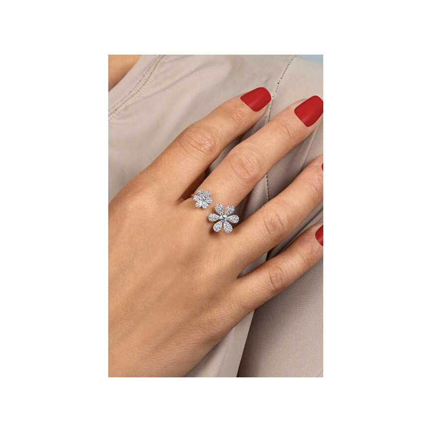 Brilio Silver Brilio Silver Charming open ring with zirconia RI075W – 2