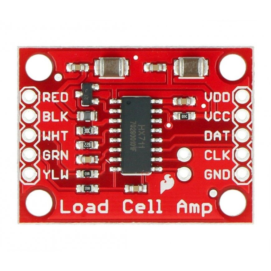 HX711, apkrovos elementų stiprintuvas, SparkFun SEN-13879 – 2