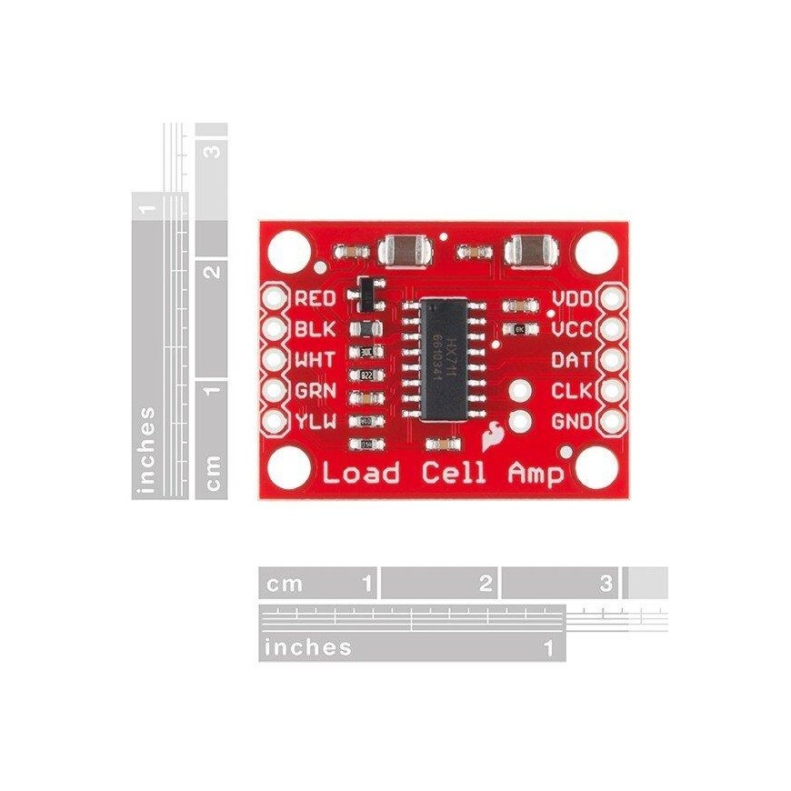 HX711, apkrovos elementų stiprintuvas, SparkFun SEN-13879 – 4
