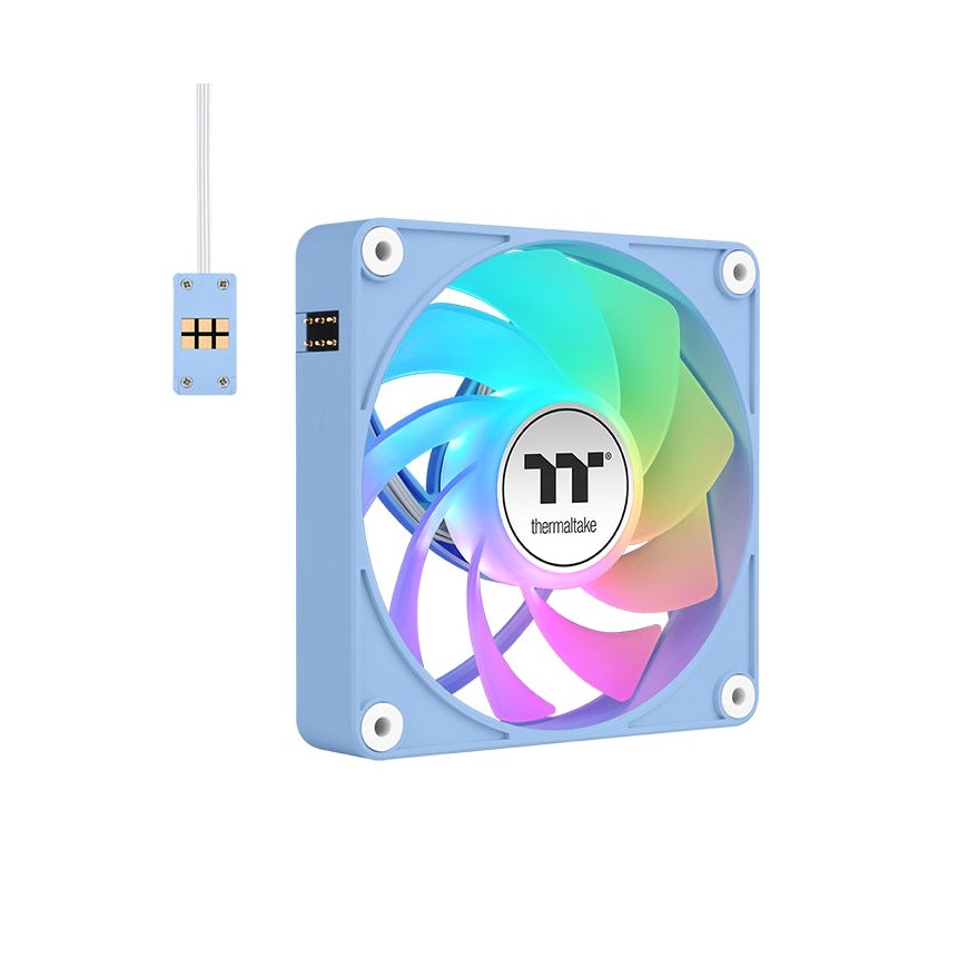 Thermaltake CL-F198-PL12BU-A Datora dzesēšanas sistēma Datora korpusam Ventilators 12 cm Zils 3 pcs