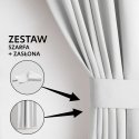 Užuolaida BLACKOUT spalvota baltas stiliaus klasikinė juostinė temdoma juosta 140x245 AmeliaHome
