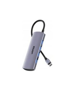 Unitek хаб 4в1 USB-C 10 Гбит/с, 4x USB-A H1112EGY01