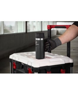 MILWAUKEE PACKOUT LÄMMÖN KESTÄVÄ PULLO 355ml Musta