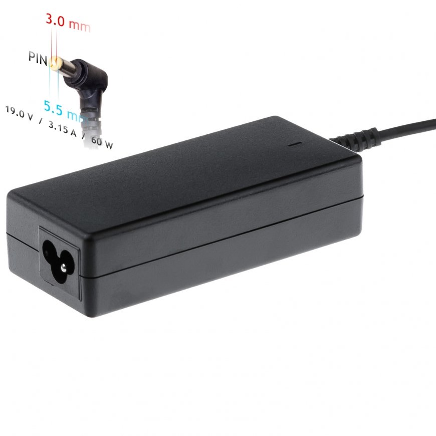 Akyga notebook power adapter AK-ND-13 19V/3.16A 60W 5.5x3.0 mm + pin SAMSUNG maitinimo adapteris / i