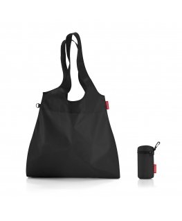 Reisenthel mini maxi shopper L Melns Ietilpīga sieviešu soma