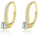 Beneto soft gold-plated earrings with zirconias AGUC1955-GOLD Beneto soft gold-plated earrings with zirconias AGUC1955-GOLD
