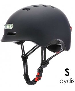Beaster Scooter Helmet Beaster BS02HBS, Size S, black, with LED lights