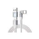 STATIK PowerPivot Pro 2-в-1 USB-C кабель, белый, 2 м STATIK PowerPivot Pro 2-в-1 USB-C кабель, белый, 2 м