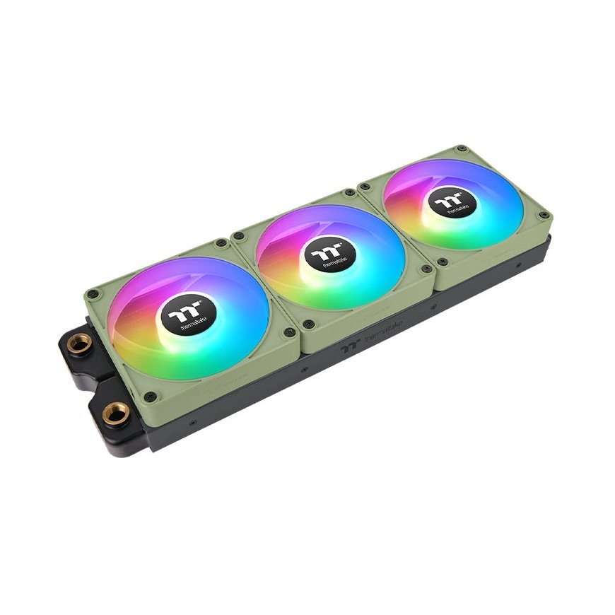 Thermaltake CL-F199-PL14MG-A arvuti jahutussüsteem Arvuti korpus Ventilaator 14 cm Roheline 3 tk – 3