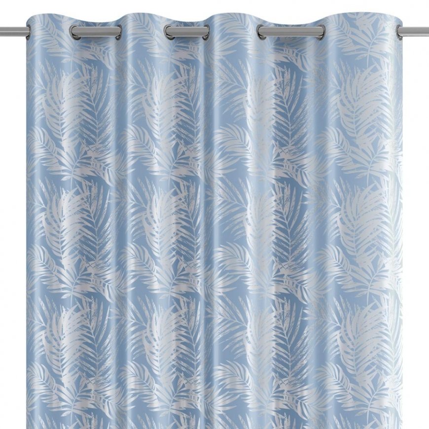 AmeliaHome CURT/AH/VELVET/SILVERLEAVES/Zils/140X245 – 4