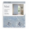 AmeliaHome CURT/AH/VELVET/SILVERLEAVES/Blue/140X245 AmeliaHome CURT/AH/VELVET/SILVERLEAVES/Blue/140X245