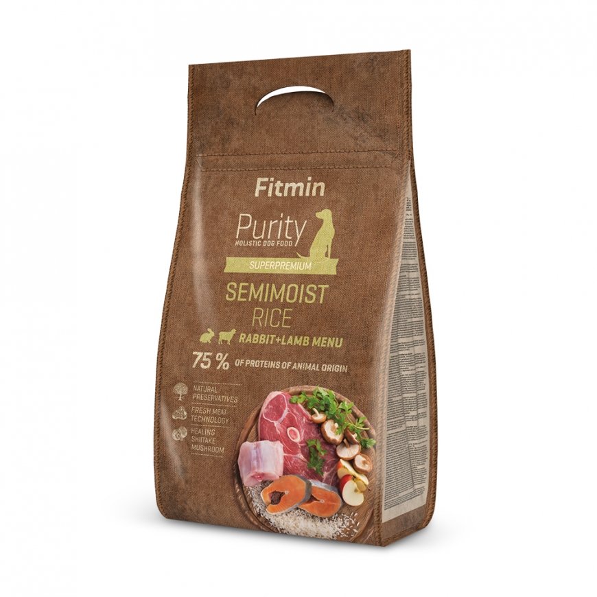 FITMIN PURITY RICE SEMIMOIST RABBIT&LAMB 0