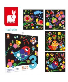 Janod My arts & crafts Round stickers Multi-creative set