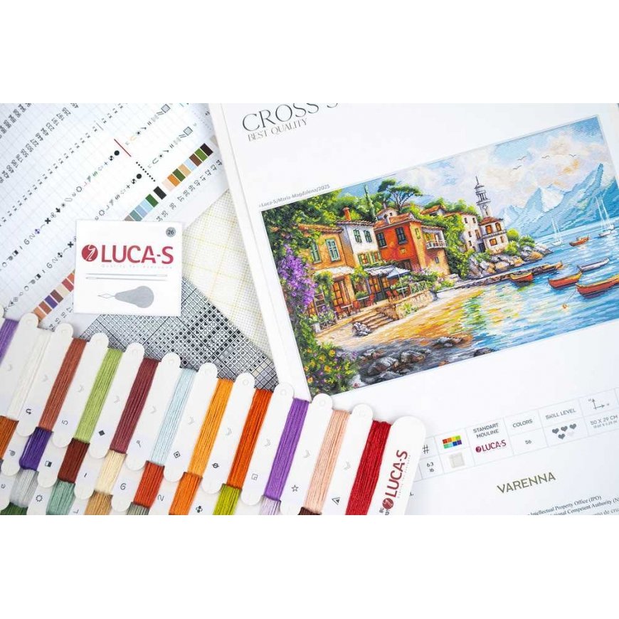 Luca S Kryželiu embroidery kit 'Varena' 50x29cm SBU5083 – 4