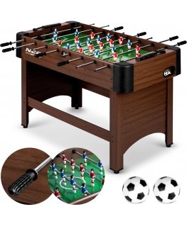 Neo-Sport galda futbols galds 118 x 61 x 79 cm NS-804, tumši brūns