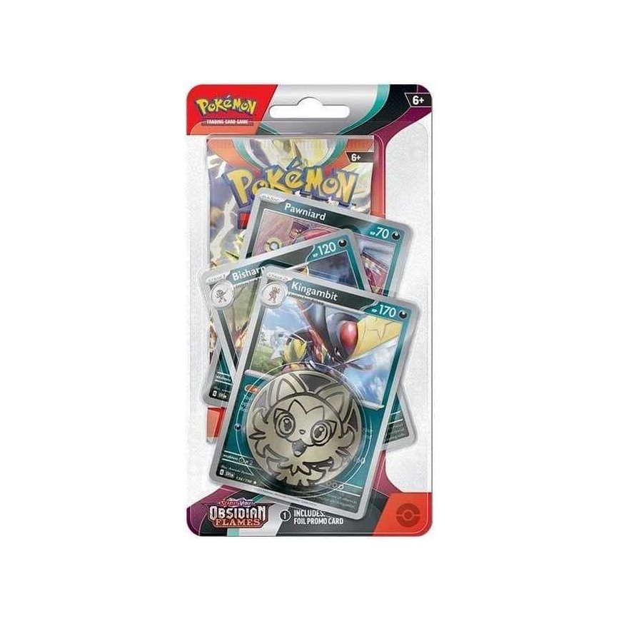 The Pokemon Pokemon TCG – Scarlet & Violet 3 Obsidian Flames Booster Premium Checklane Blister – Mankey – 4