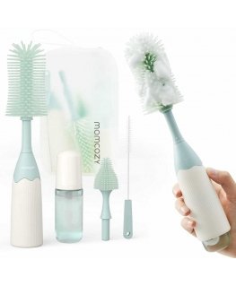 MOMCOZY BOTTLE AND NIPPLE BRUSH SET PUSH-PRESS