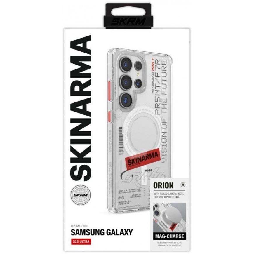 Skinarma Orion MagSafe -kotelo Samsung Galaxy S25 Ultra:lle, läpinäkyvä – 4