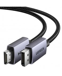 DisplayPort (DP) plug - HDMI plug single-sided 4K@30Hz 1m black DP125 UGREEN