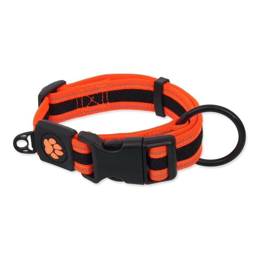 Kakla siksna - Placek Active Dog Collar Fluffy L oranžs 3,2x39-5
