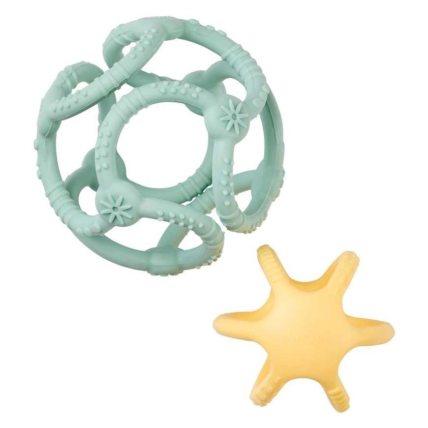 NATTOU Silikona bumbiņas, zaļas – 3