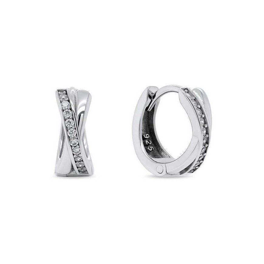 Brilio Silver Brilio Sidabrinis Charming round silver earrings EA207W