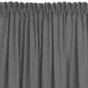 MILANA curtain, gray style, classic, dragon-shaped ribbon, transparent, 7.5 cm, with tassels, 3 cm chenille fabric, 420x225 HOME