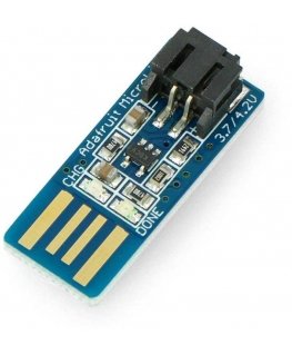 MCP73831, Li-Pol / Li-Ion 1S 3.7V USB lādētājs Adafruit 1304