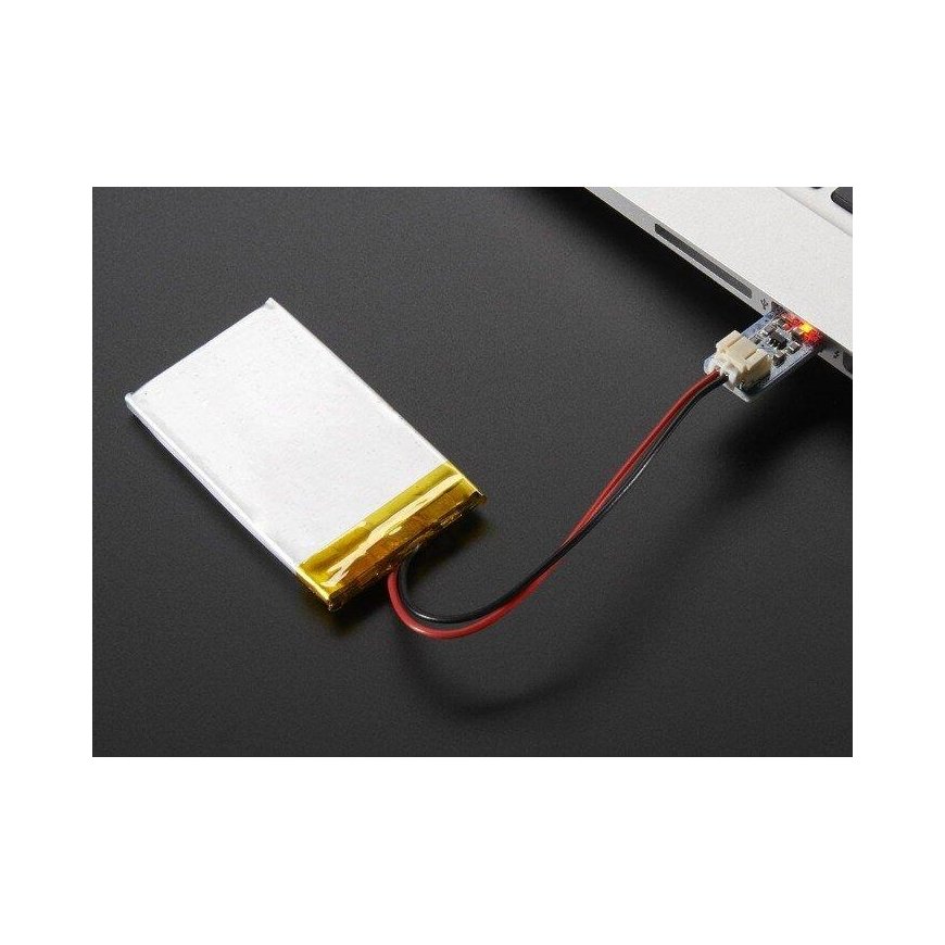 MCP73831, Li-Pol / Li-Ion 1S 3.7V USB įkroviklis Adafruit 1304 – 5