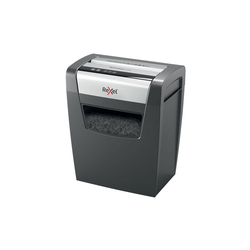 Rexel Momentum X312 paper shredder Particle-cut shredding Black, Grey – 2