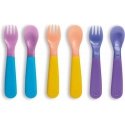 MUNCHKIN colored spoons and forks set, 12 m+, 6 pcs., 01253601 MUNCHKIN colored spoons and forks set, 12 m+, 6 pcs., 01253601