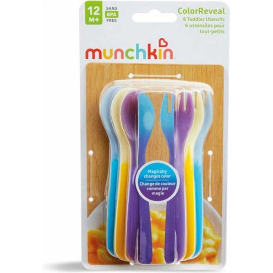 MUNCHKIN colored spoons and forks set, 12 m+, 6 pcs., 01253601 – 4