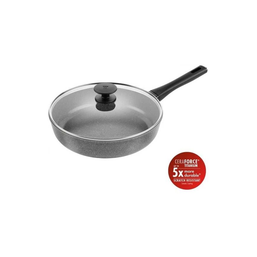 ZWILLING TERRENO PLUS Sauté keptuvė su dangteliu - 28 cm, Pilka