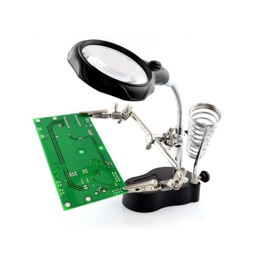 OEM Mounting Handle - Holder with Magnifying Glass and LED Lighting - ZD-126-2 – 2