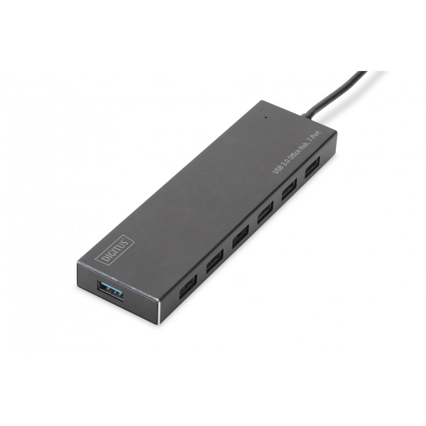 Digitus DA-70241-1 jaotur USB 3.2 Gen 1 (3.1 Gen 1) Type-A 5000 Mbit/s Hall