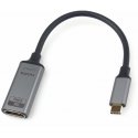 „PremiumCord“ USB-C–HDMI adapter, video eraldusvõime 8K@60Hz, 4K@144Hz, 20cm „PremiumCord“ USB-C–HDMI adapter, video eraldusvõime 8K@60Hz, 4K@144Hz, 20cm