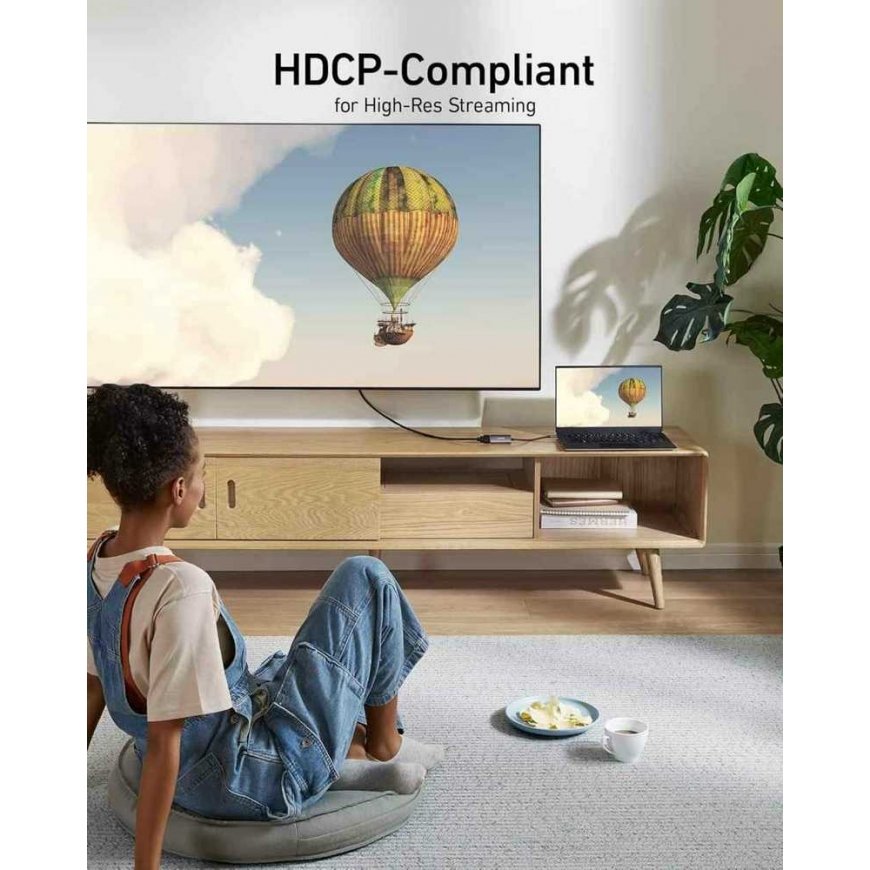 „PremiumCord“ USB-C–HDMI-adapteri, videon resoluutio 8K@60Hz, 4K@144Hz, 20 cm – 4