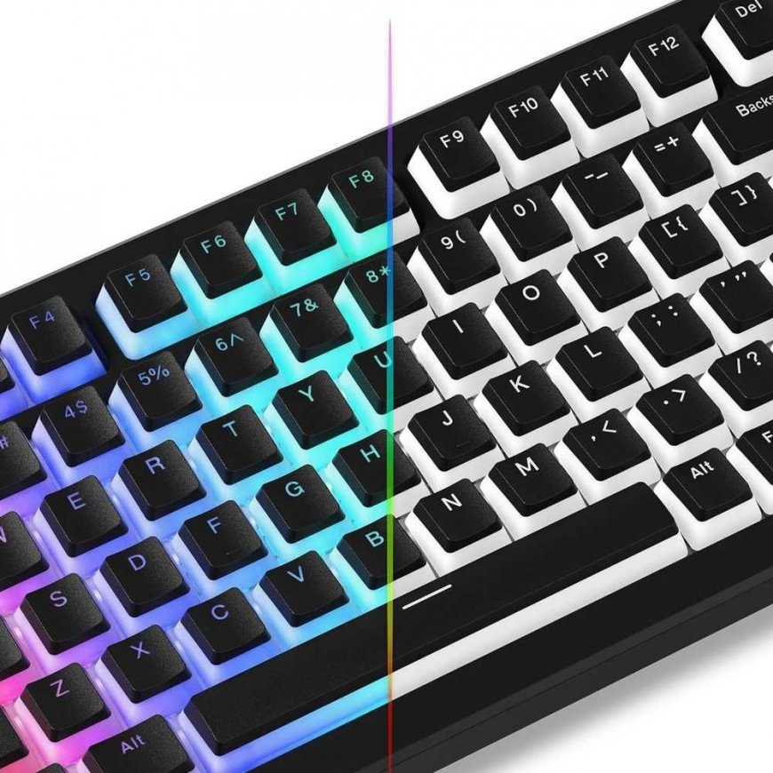 Royal Kludge Pudding PBT Keycaps - (129 pcs, Gray, PBT, ISO, ANSI, UK layout) – 3
