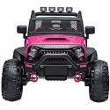 Электромобиль для детей Lean Cars Vienvietis JEEP JC666, лакированный розовый Электромобиль для детей Lean Cars Vienvietis JEEP JC666, лакированный розовый