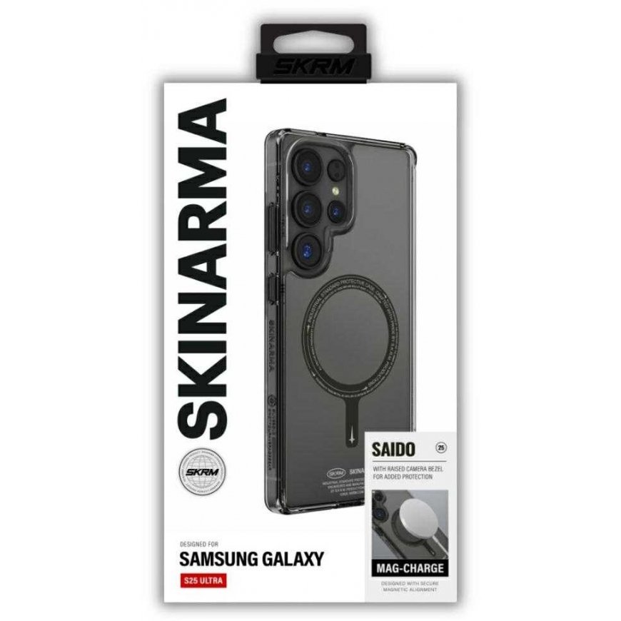 Dēklis Skinarma Saido MagSafe priekš Samsung Galaxy S25 Ultra melns – 4
