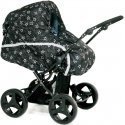 Emma rain cover, for trolley / bogie, black star Emma rain cover, for trolley / bogie, black star