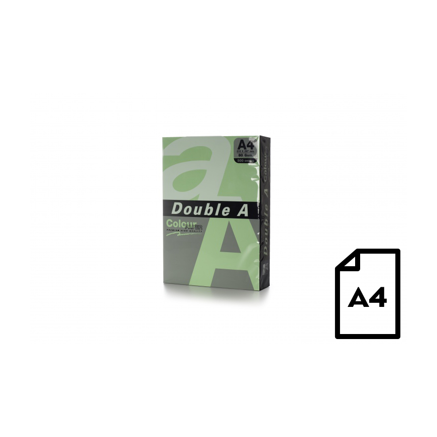 Double A Colored Paper Double A, 80g, A4, 500 sheets, Emerald – 3