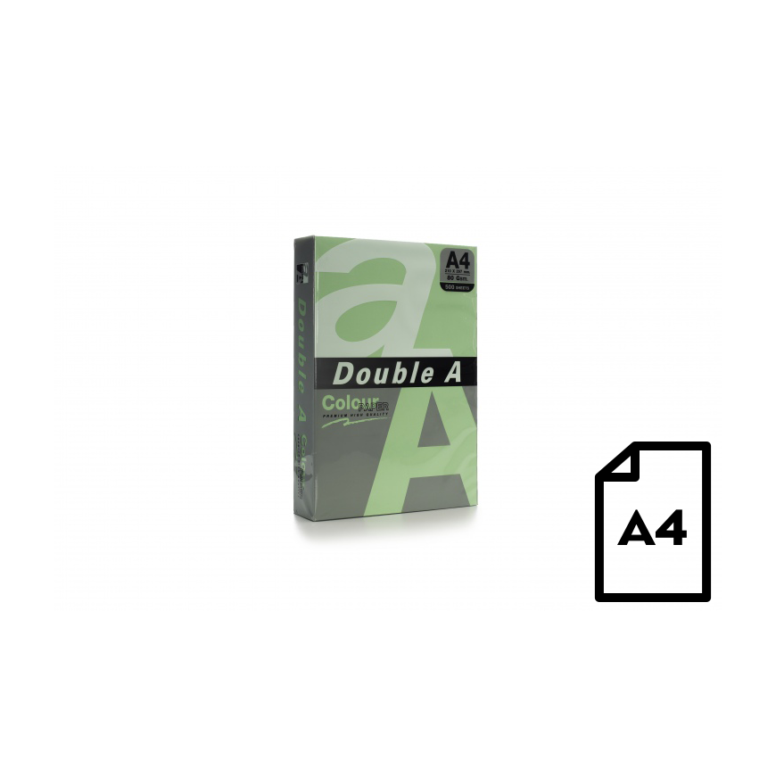 Double A Spalvotas popierius Dvigubas A, 80g, A4, 500 lapų, Smaragdas – 4