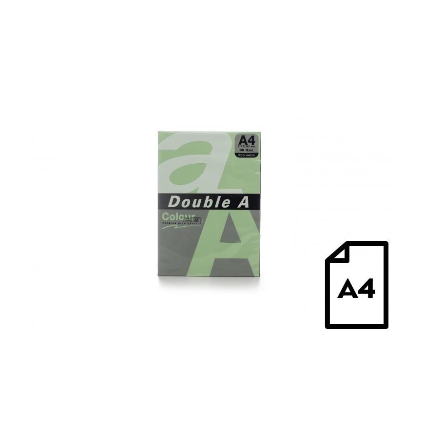 Double A Spalvotas popierius Dvigubas A, 80g, A4, 500 lapų, Smaragdas – 5