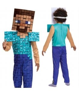 Suknelė Minecraft Steve Plus kostüüm 7-8 aastat